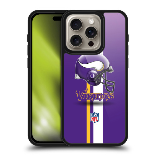 NFL Minnesota Vikings Logo Helmet Gel Armour Case For Apple iPhone 16 Pro