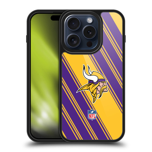 NFL Minnesota Vikings Artwork Stripes Gel Armour Case For Apple iPhone 15 Pro NFL Minnesota Vikings Artwork Stripes Gel Armour Case For Apple iPhone 15 Pro