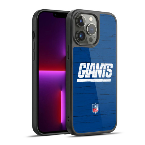 NFL New York Giants Logo Distressed Look Gel Armour Case For Apple iPhone 13 Pro Max