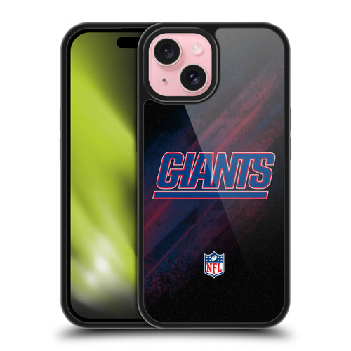 NFL New York Giants Logo Blur Gel Armour Case For Apple iPhone 15