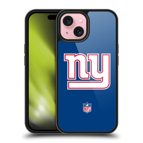 NFL New York Giants Logo Plain Gel Armour Case For Apple iPhone 15 NFL New York Giants Logo Plain Gel Armour Case For Apple iPhone 15