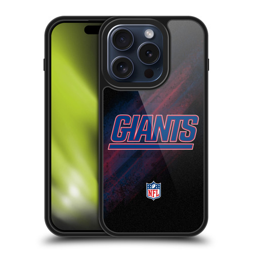 NFL New York Giants Logo Blur Gel Armour Case For Apple iPhone 15 Pro