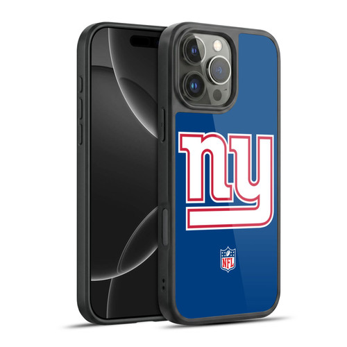 NFL New York Giants Logo Plain Gel Armour Case For Apple iPhone 16 Pro Max