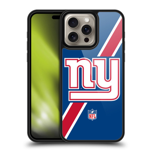 NFL New York Giants Logo Stripes Gel Armour Case For Apple iPhone 16 Pro Max