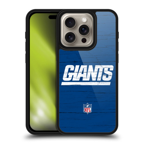 NFL New York Giants Logo Distressed Look Gel Armour Case For Apple iPhone 16 Pro
