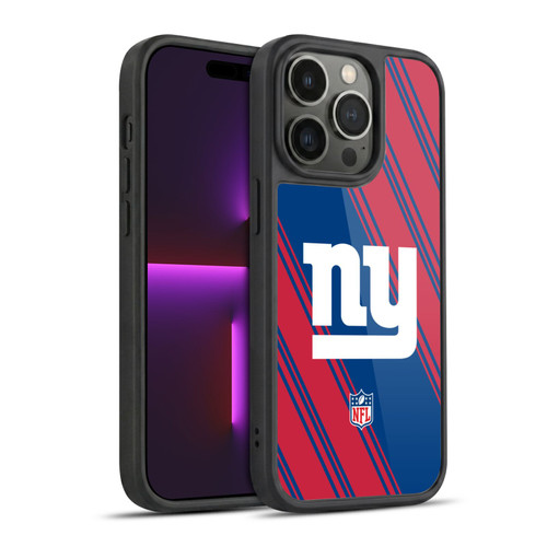 NFL New York Giants Artwork Stripes Gel Armour Case For Apple iPhone 14 Pro