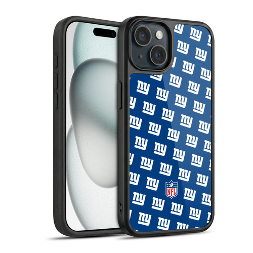 NFL New York Giants Artwork Patterns Gel Armour Case For Apple iPhone 15