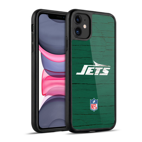NFL New York Jets Logo Distressed Look Gel Armour Case For Apple iPhone 11