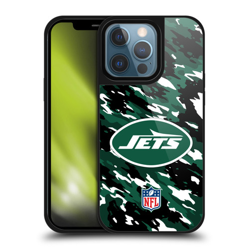 NFL New York Jets Logo Camou Gel Armour Case For Apple iPhone 13 Pro