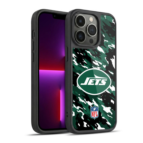 NFL New York Jets Logo Camou Gel Armour Case For Apple iPhone 13 Pro