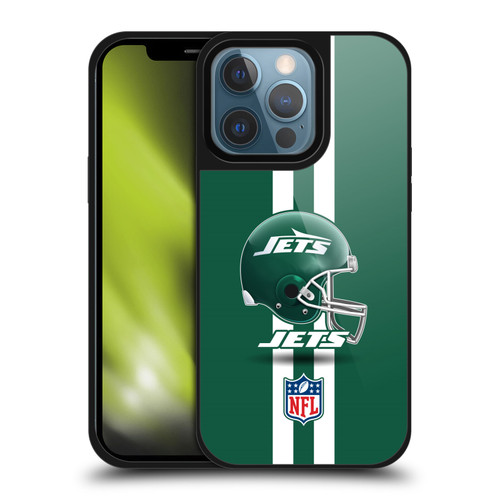 NFL New York Jets Logo Helmet Gel Armour Case For Apple iPhone 13 Pro