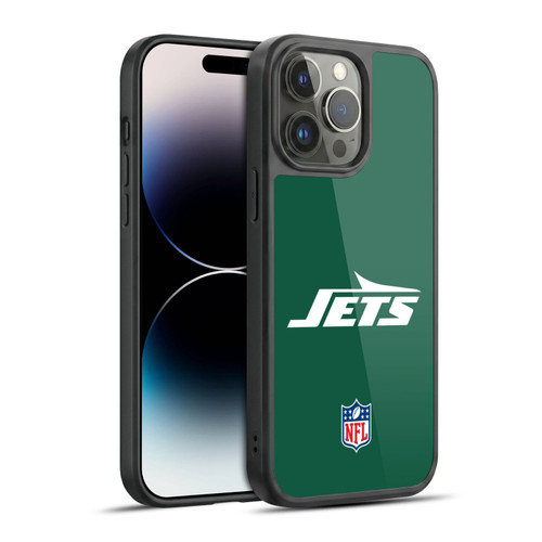 NFL New York Jets Logo Plain Gel Armour Case For Apple iPhone 14 Pro Max