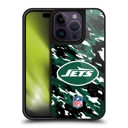 NFL New York Jets Logo Camou Gel Armour Case For Apple iPhone 14 Pro