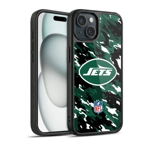 NFL New York Jets Logo Camou Gel Armour Case For Apple iPhone 15