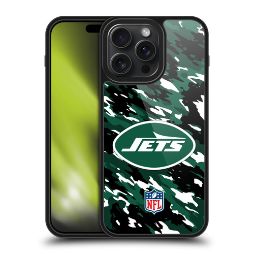 NFL New York Jets Logo Camou Gel Armour Case For Apple iPhone 15 Pro Max