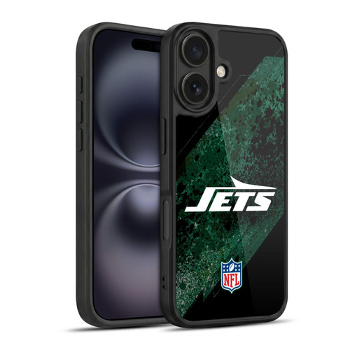 NFL New York Jets Logo Blur Gel Armour Case For Apple iPhone 16