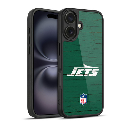 NFL New York Jets Logo Distressed Look Gel Armour Case For Apple iPhone 16