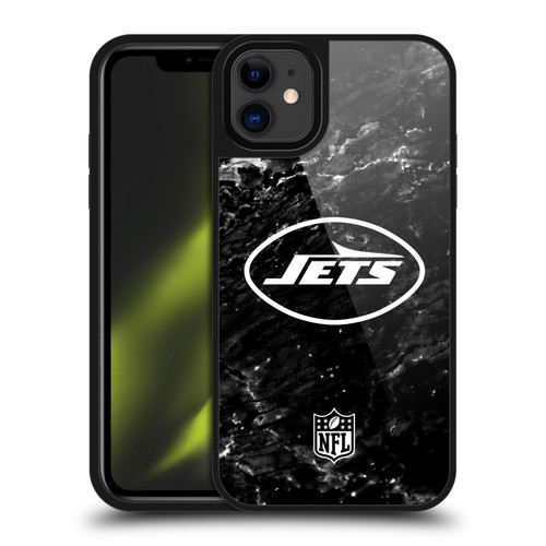 NFL New York Jets Artwork Marble Gel Armour Case For Apple iPhone 11