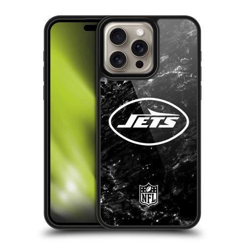 NFL New York Jets Artwork Marble Gel Armour Case For Apple iPhone 16 Pro Max