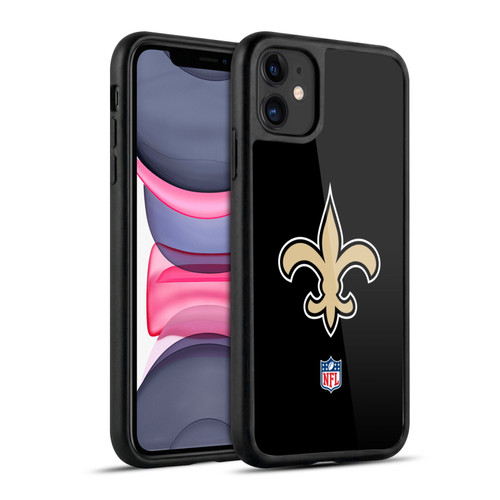 NFL New Orleans Saints Logo Plain Gel Armour Case For Apple iPhone 11