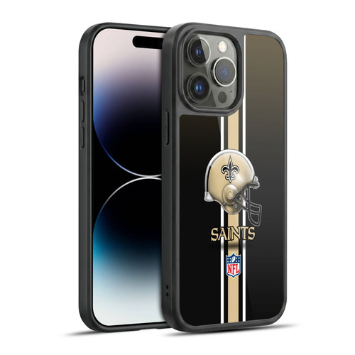 NFL New Orleans Saints Logo Helmet Gel Armour Case For Apple iPhone 14 Pro Max