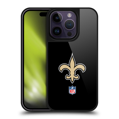 NFL New Orleans Saints Logo Plain Gel Armour Case For Apple iPhone 14 Pro
