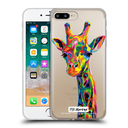 P.D. Moreno Animals Giraffe Soft Gel Case for Apple iPhone 7 Plus / iPhone 8 Plus