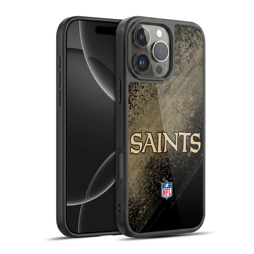 NFL New Orleans Saints Logo Blur Gel Armour Case For Apple iPhone 16 Pro Max