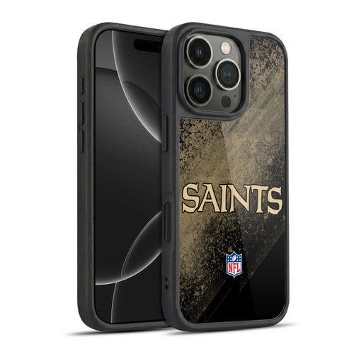 NFL New Orleans Saints Logo Blur Gel Armour Case For Apple iPhone 16 Pro