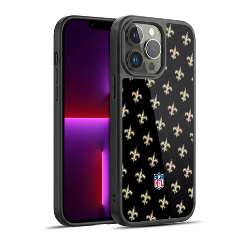 NFL New Orleans Saints Artwork Patterns Gel Armour Case For Apple iPhone 13 Pro Max
