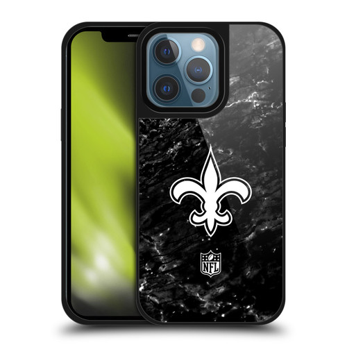 NFL New Orleans Saints Artwork Marble Gel Armour Case For Apple iPhone 13 Pro