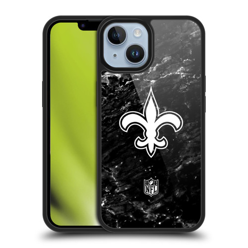 NFL New Orleans Saints Artwork Marble Gel Armour Case For Apple iPhone 14