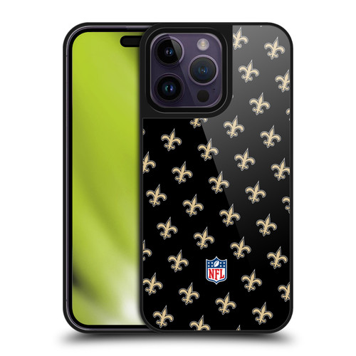 NFL New Orleans Saints Artwork Patterns Gel Armour Case For Apple iPhone 14 Pro Max