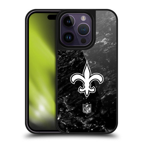 NFL New Orleans Saints Artwork Marble Gel Armour Case For Apple iPhone 14 Pro