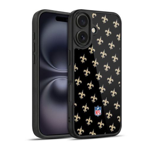 NFL New Orleans Saints Artwork Patterns Gel Armour Case For Apple iPhone 16