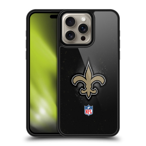 NFL New Orleans Saints Artwork LED Gel Armour Case For Apple iPhone 16 Pro Max