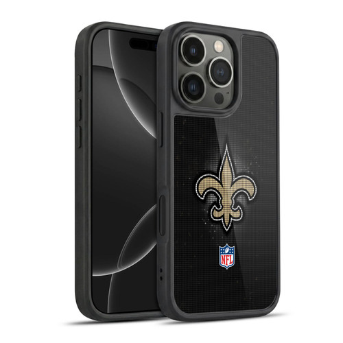 NFL New Orleans Saints Artwork LED Gel Armour Case For Apple iPhone 16 Pro