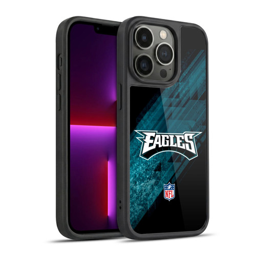 NFL Philadelphia Eagles Logo Blur Gel Armour Case For Apple iPhone 13 Pro
