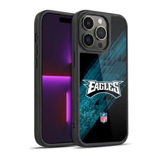 NFL Philadelphia Eagles Logo Blur Gel Armour Case For Apple iPhone 14 Pro