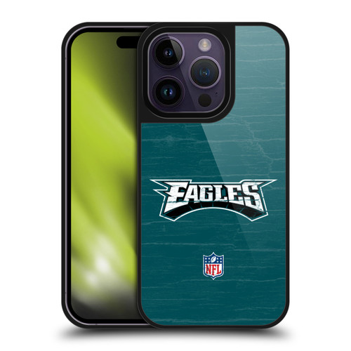 NFL Philadelphia Eagles Logo Distressed Look Gel Armour Case For Apple iPhone 14 Pro
