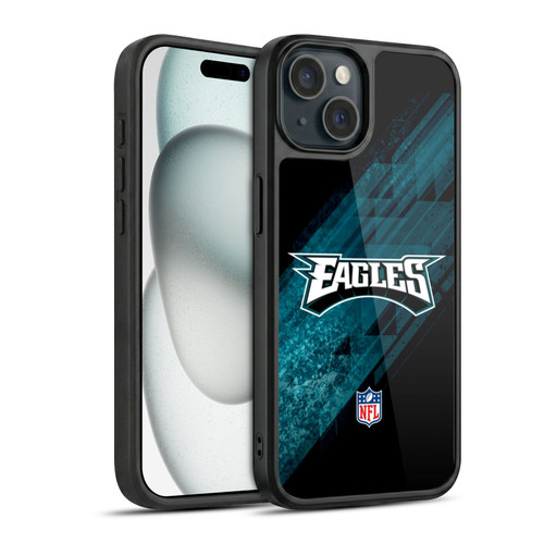 NFL Philadelphia Eagles Logo Blur Gel Armour Case For Apple iPhone 15