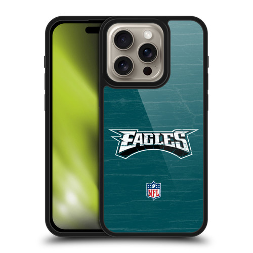 NFL Philadelphia Eagles Logo Distressed Look Gel Armour Case For Apple iPhone 16 Pro