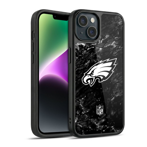 NFL Philadelphia Eagles Artwork Marble Gel Armour Case For Apple iPhone 14