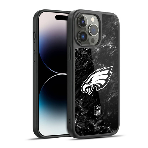 NFL Philadelphia Eagles Artwork Marble Gel Armour Case For Apple iPhone 14 Pro Max