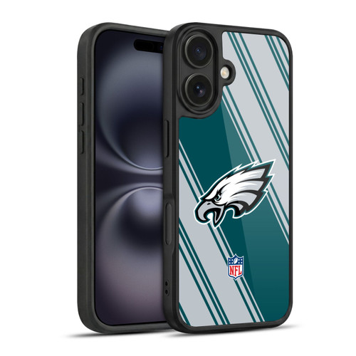 NFL Philadelphia Eagles Artwork Stripes Gel Armour Case For Apple iPhone 16