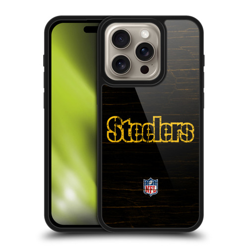 NFL Pittsburgh Steelers Logo Distressed Look Gel Armour Case For Apple iPhone 16 Pro NFL Pittsburgh Steelers Logo Distressed Look Gel Armour Case For Apple iPhone 16 Pro
