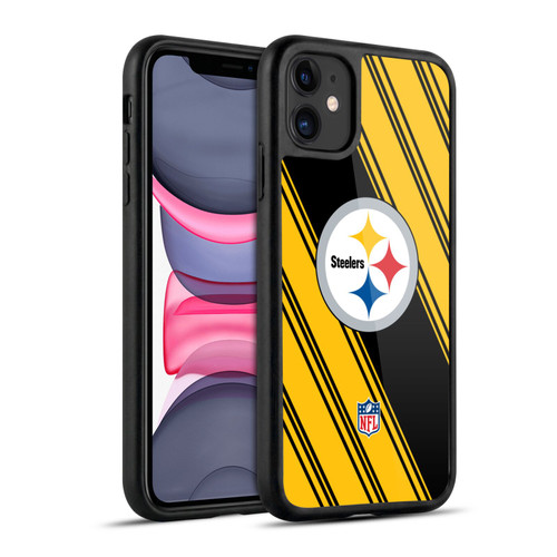 NFL Pittsburgh Steelers Artwork Stripes Gel Armour Case For Apple iPhone 11
