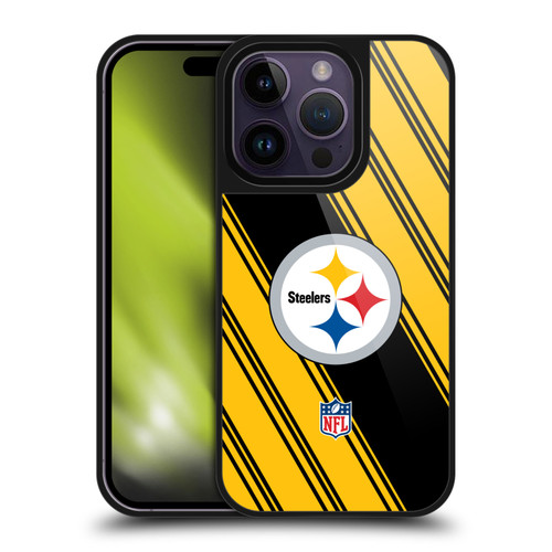 NFL Pittsburgh Steelers Artwork Stripes Gel Armour Case For Apple iPhone 14 Pro NFL Pittsburgh Steelers Artwork Stripes Gel Armour Case For Apple iPhone 14 Pro