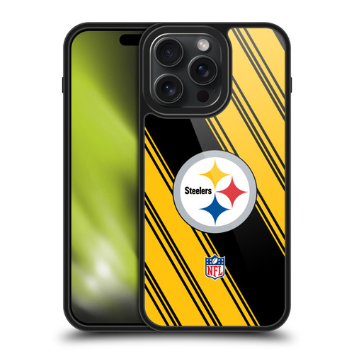 NFL Pittsburgh Steelers Artwork Stripes Gel Armour Case For Apple iPhone 15 Pro Max NFL Pittsburgh Steelers Artwork Stripes Gel Armour Case For Apple iPhone 15 Pro Max