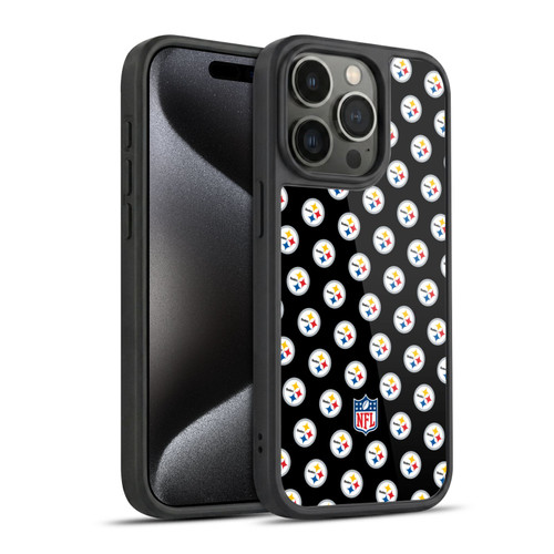 NFL Pittsburgh Steelers Artwork Patterns Gel Armour Case For Apple iPhone 15 Pro